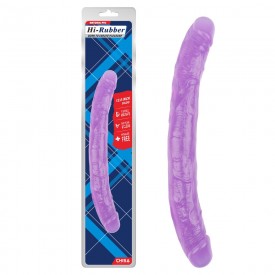 Фиолетовый двусторонний фаллоимитатор 12.8 Inch Dildo - 32,5 см.